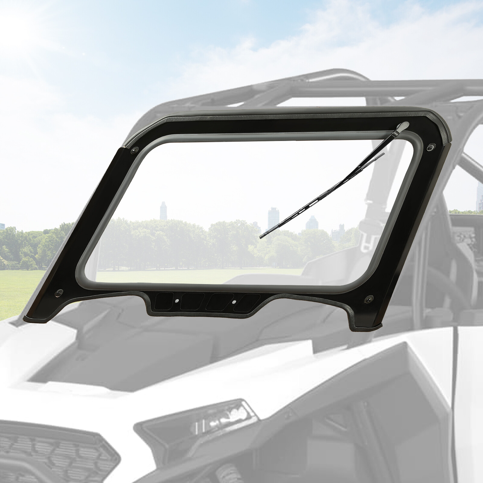 For 2019-2023 Polaris RZR XP/ XP4 1000 Black Glass Front Full Windshield