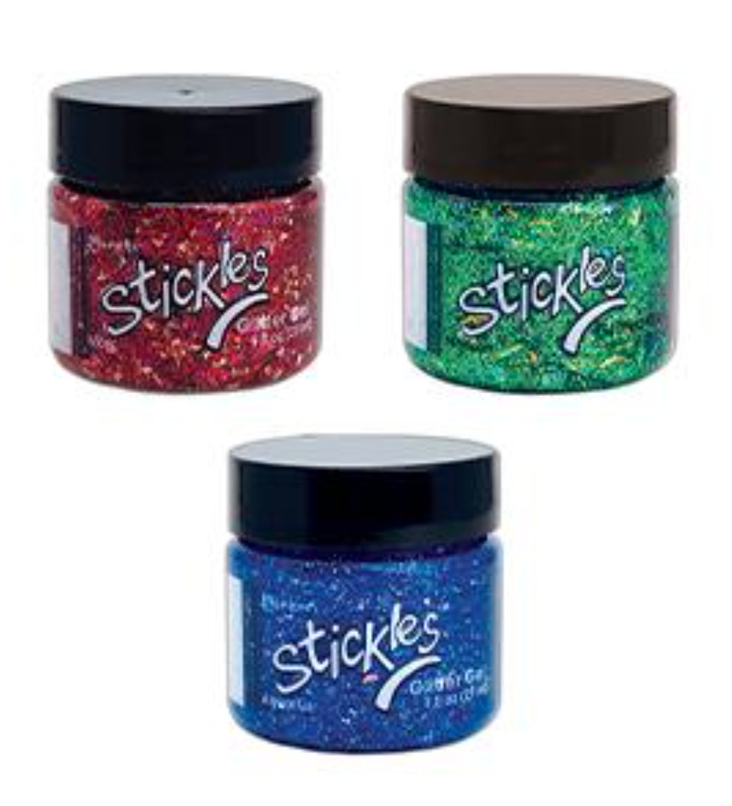 2021 Ranger STICKLES GLITTER GELS (ALL 3 Holiday Colors) 1oz jars IN STOCK