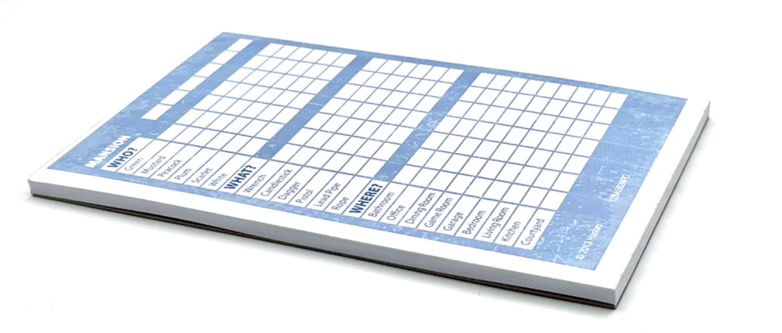 CLUE Game Detective Notepad - Replacement Pieces Parts w Classic Characters