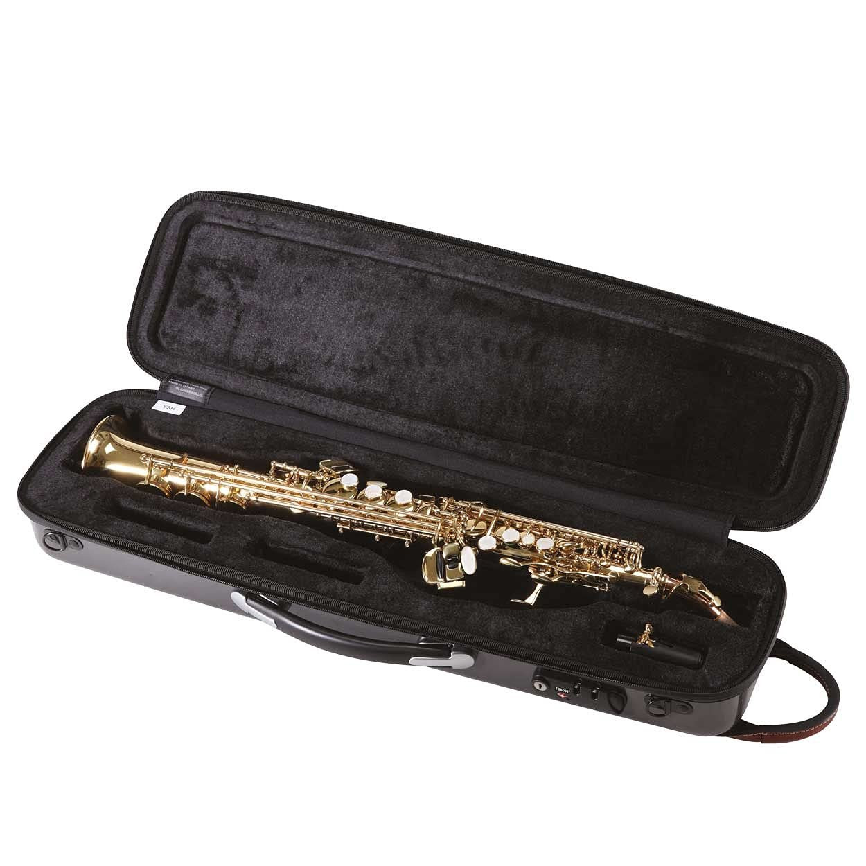 GL Polycarbonate Soprano Sax Case, Silvr