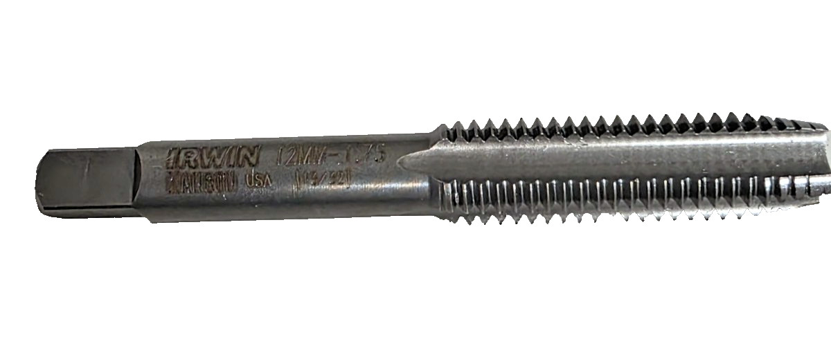 M14 X 1.25 Plug Hand Tap Irwin 1749 ZR RH CarbonSteel 4FL USA 14MM x1.25 Metric