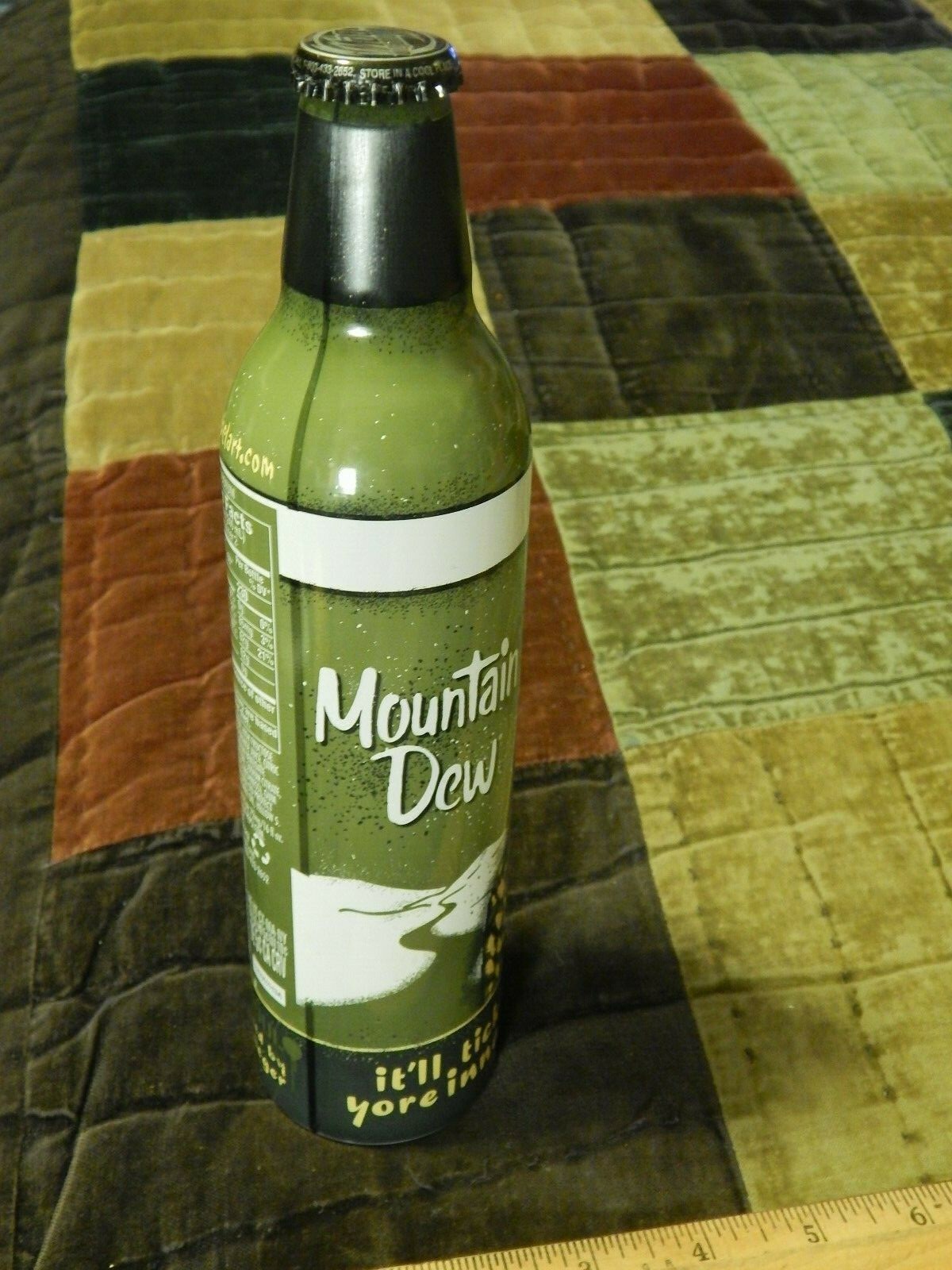 Mountain Dew "It'll Tickle Yore Innards!" (2008) Ltd Release Pop Bottle NOS FULL