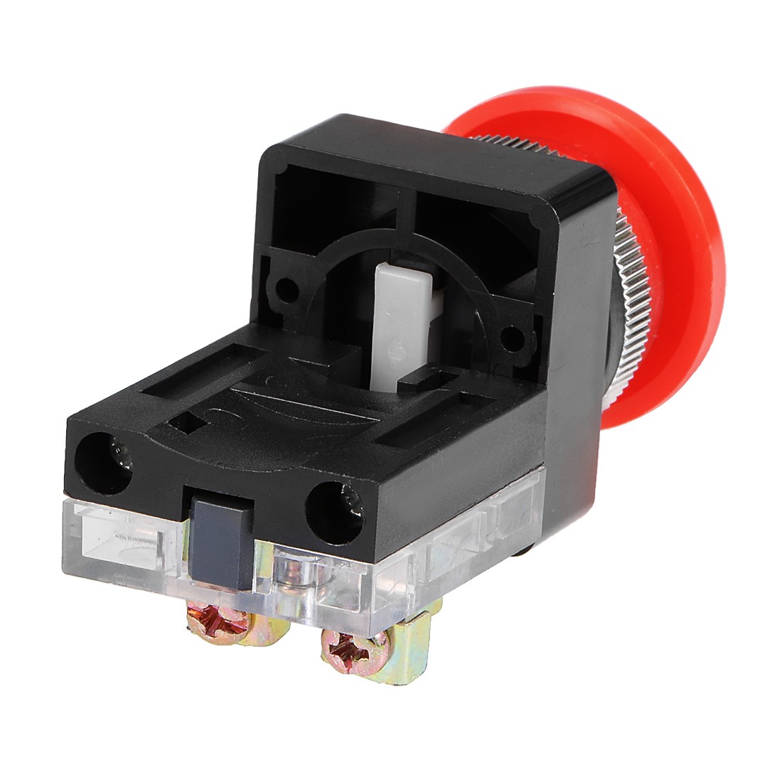 25mm Mounting Hole Momentary Press Button Switch Red, DPST