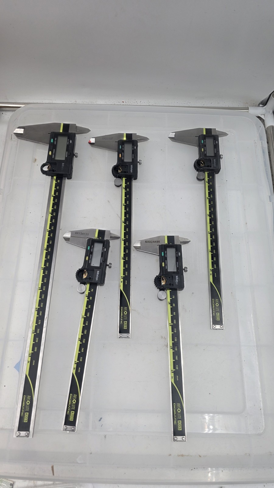 set Mitutoyo Absolute Digimatic Caliper aos Untested
