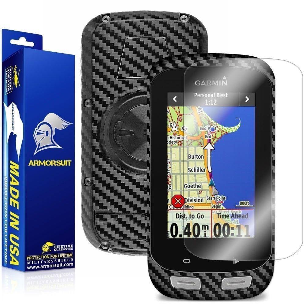 ArmorSuit MilitaryShield Garmin Edge 1000 Screen Protector + Black Carbon Fiber