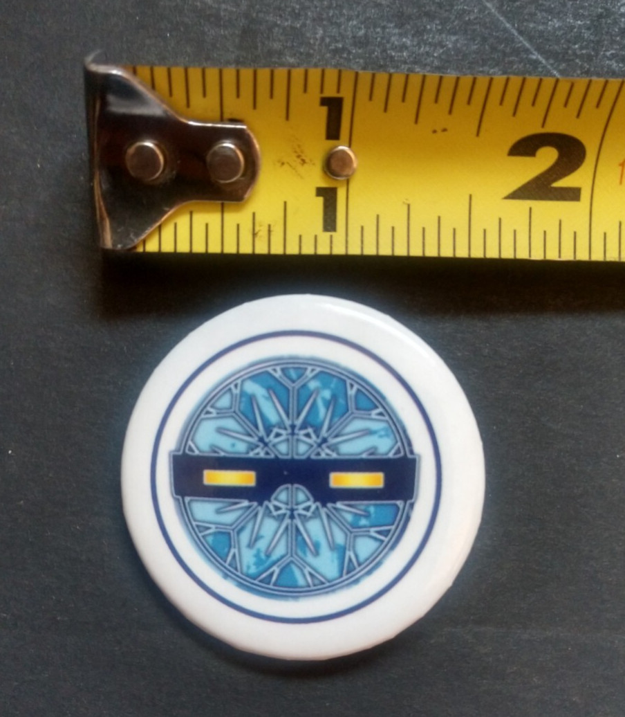 2011 DC COMICS FLASHPOINT CITIZEN COLD  1.5" PROMO PIN-BACK BUTTON