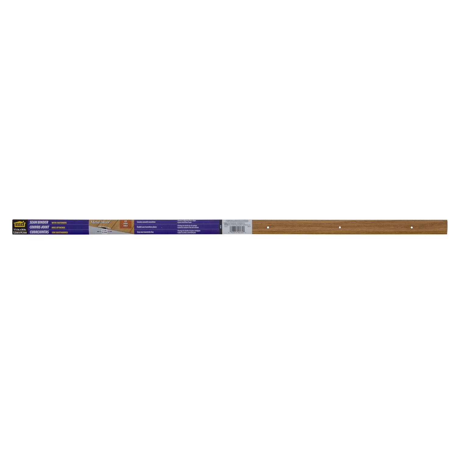 M-D Building Products 40132 Oak Wide Seam Binder 1-1/4 W x 36 L x 0.1 in H in.