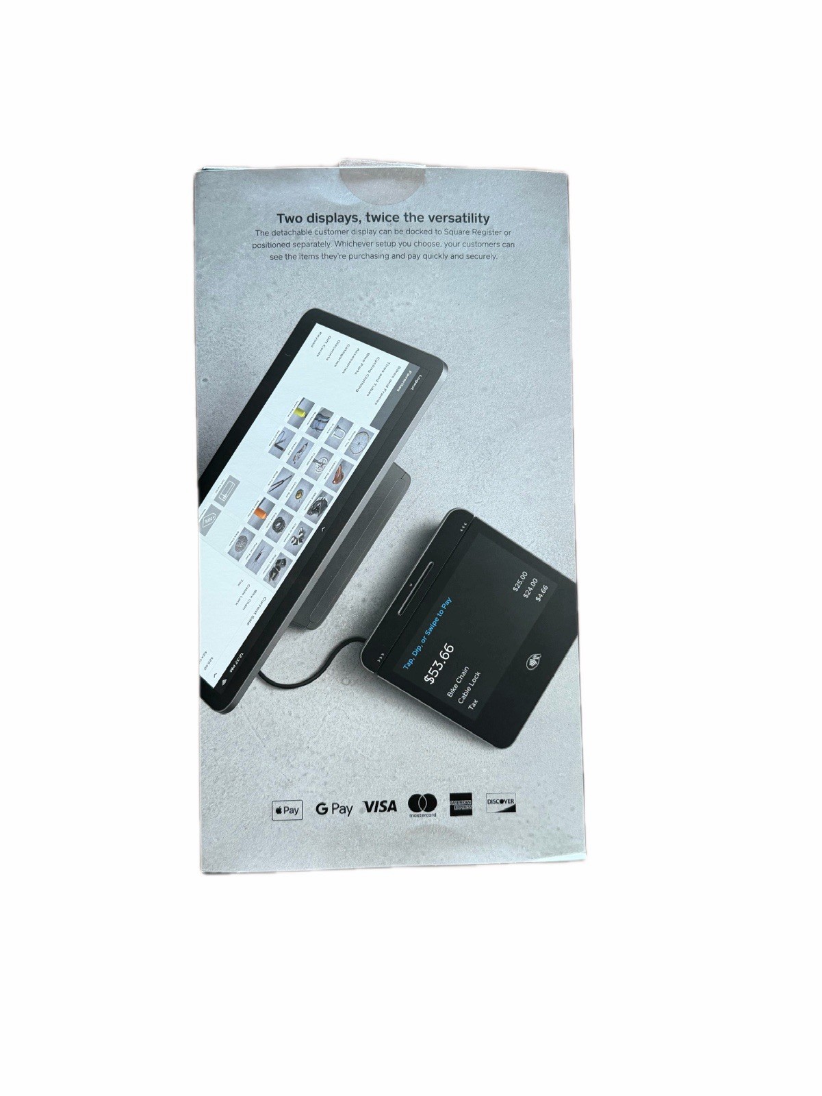 Bundle - Square Register POS System w/ Customer Display & Cash Drawer