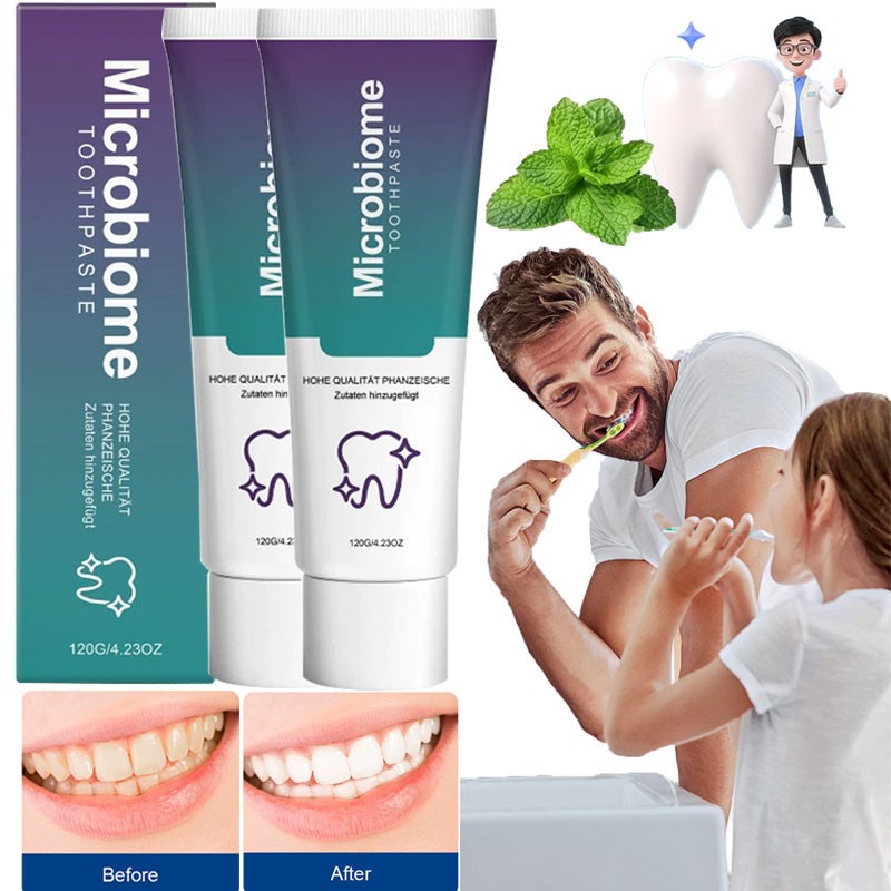 1-5PCS Microbiome Mint Flavor Gum Toothpaste Cleaning Toothpaste Sensitive Teeth