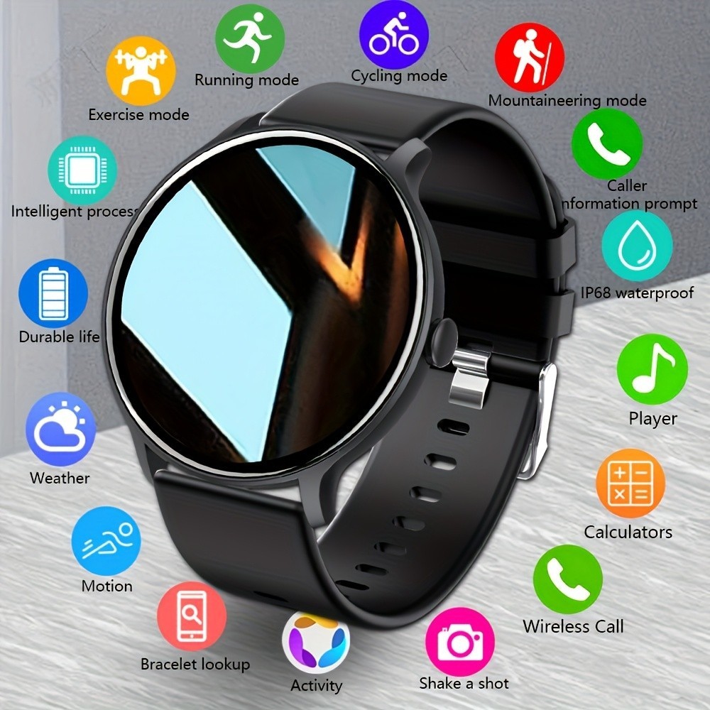 T27 Smart Watch Fitness Tracker Heart Rate Sleep Monitor IP68 Men Women