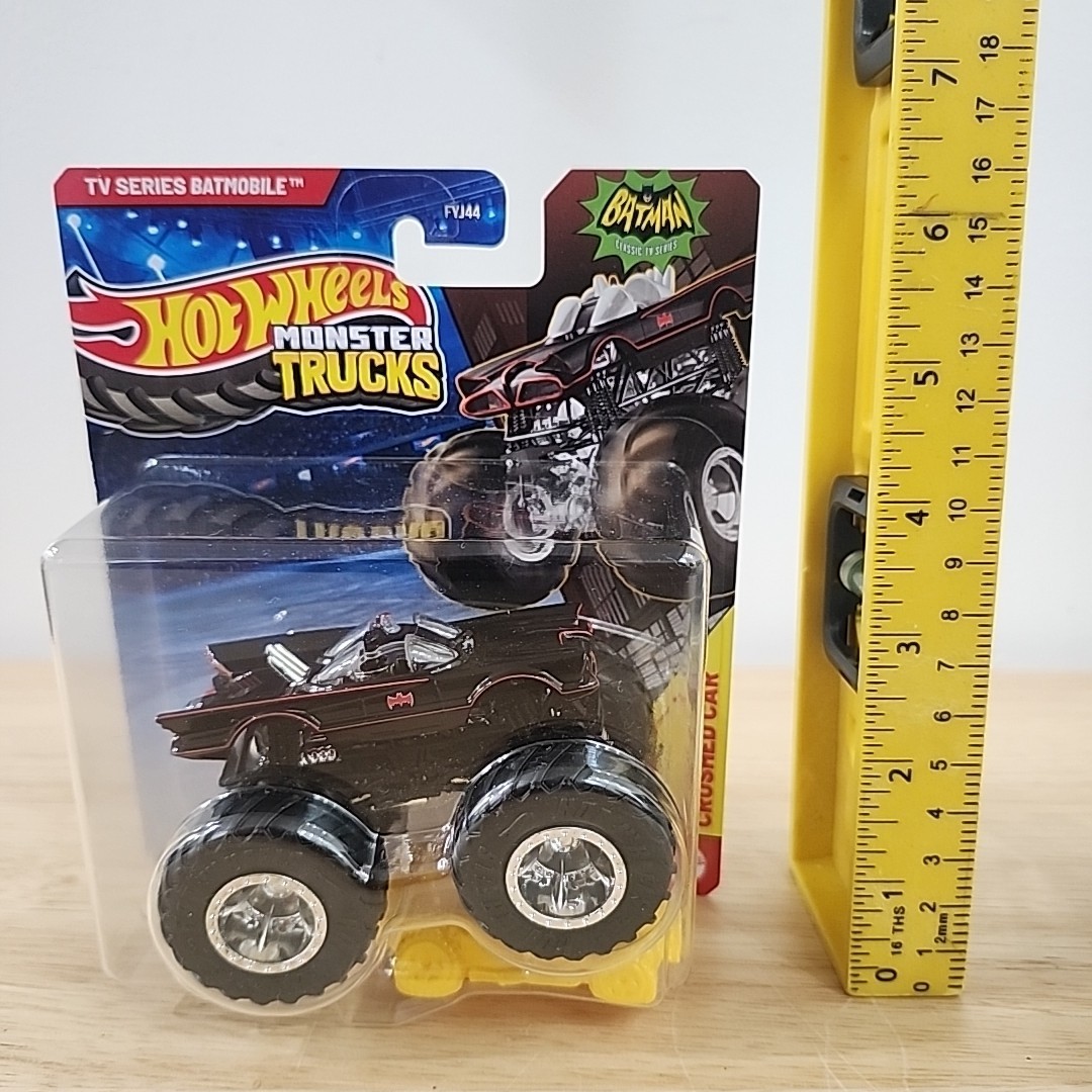 Hot Wheels Monster Trucks Batman 66 TV Series Batmobile 1:64 Diecast Toy AdamWes