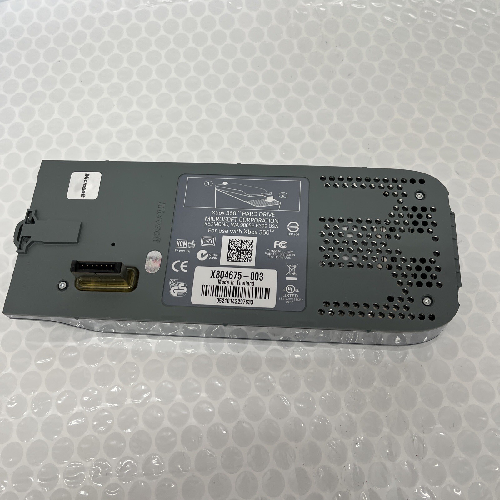 Microsoft Hard Drive Hard Disk 20GB Gray for Xbox 360 HDD X804675-003 Original