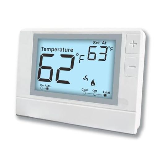 Non-Programmable Thermostat for Conventional Single-Stage Systems, 1 White