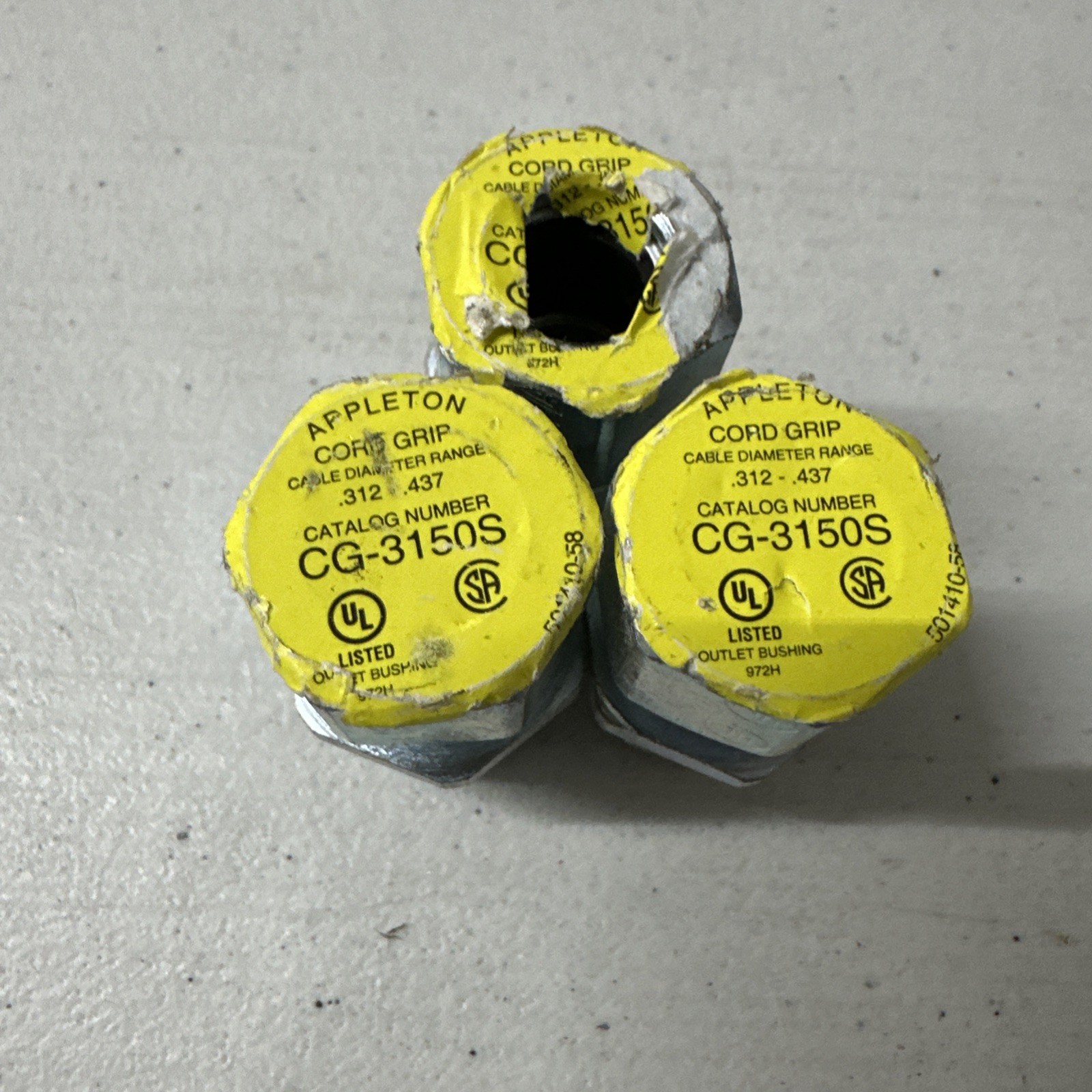 Lot Of 3-  CG3150S- Cable Range .312-.437, NOB
