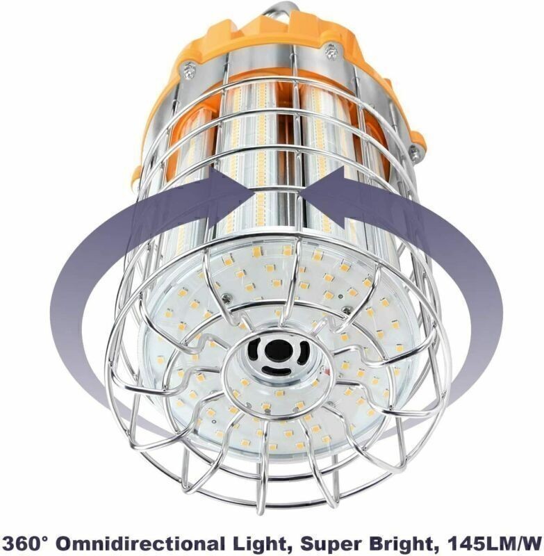 80W LED Temporary Work Light Construction Jobsite Hanging Lights 5000K Daylight