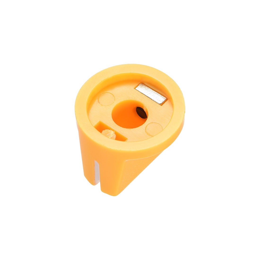 5Pcs 6.4mm Shaft Hole Pedal Knobs Pointer Control Knobs with Set Screw Yellow