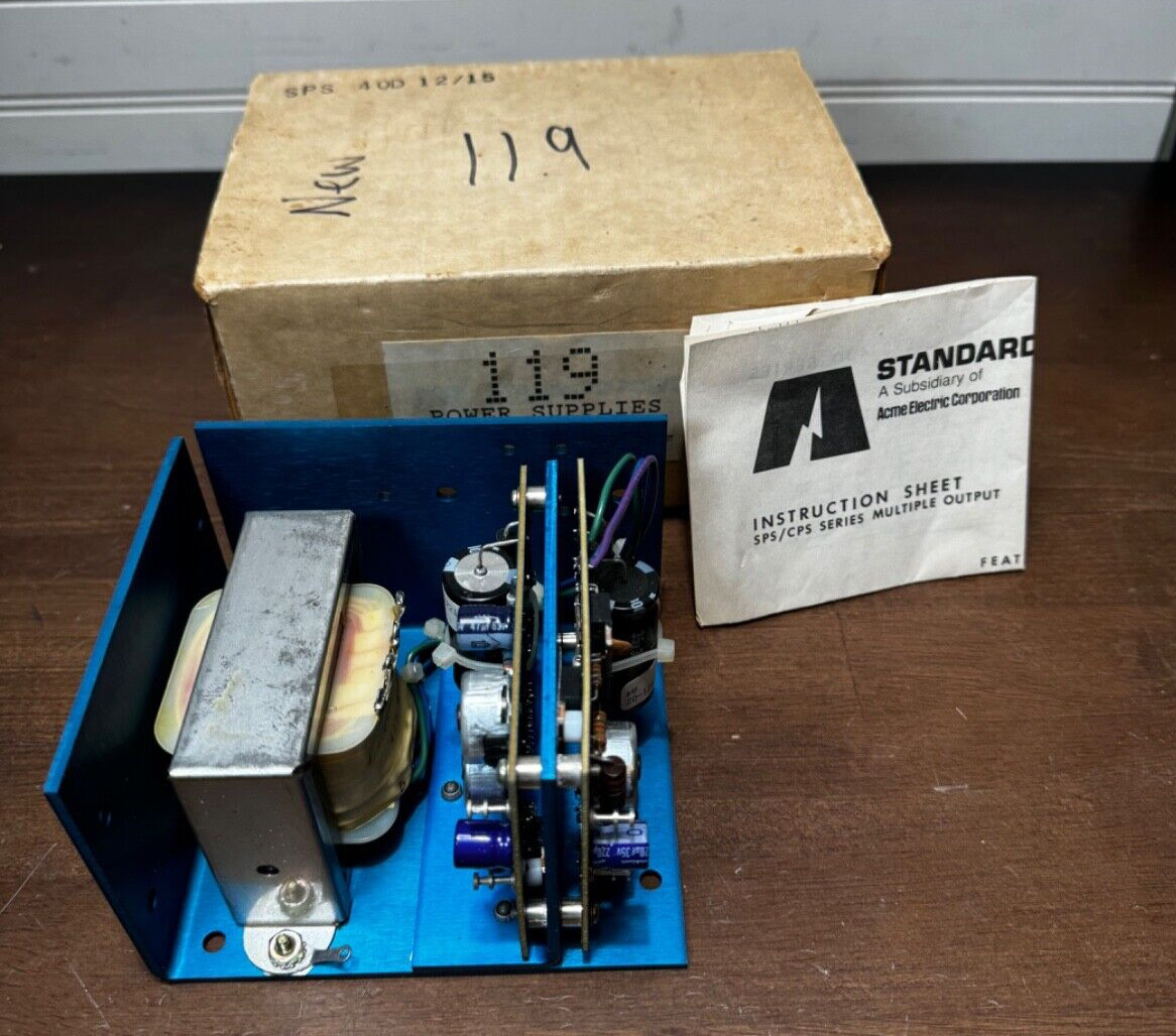 Standard Power Supplies SPS 40D 12/15 Power Supply (new in box)