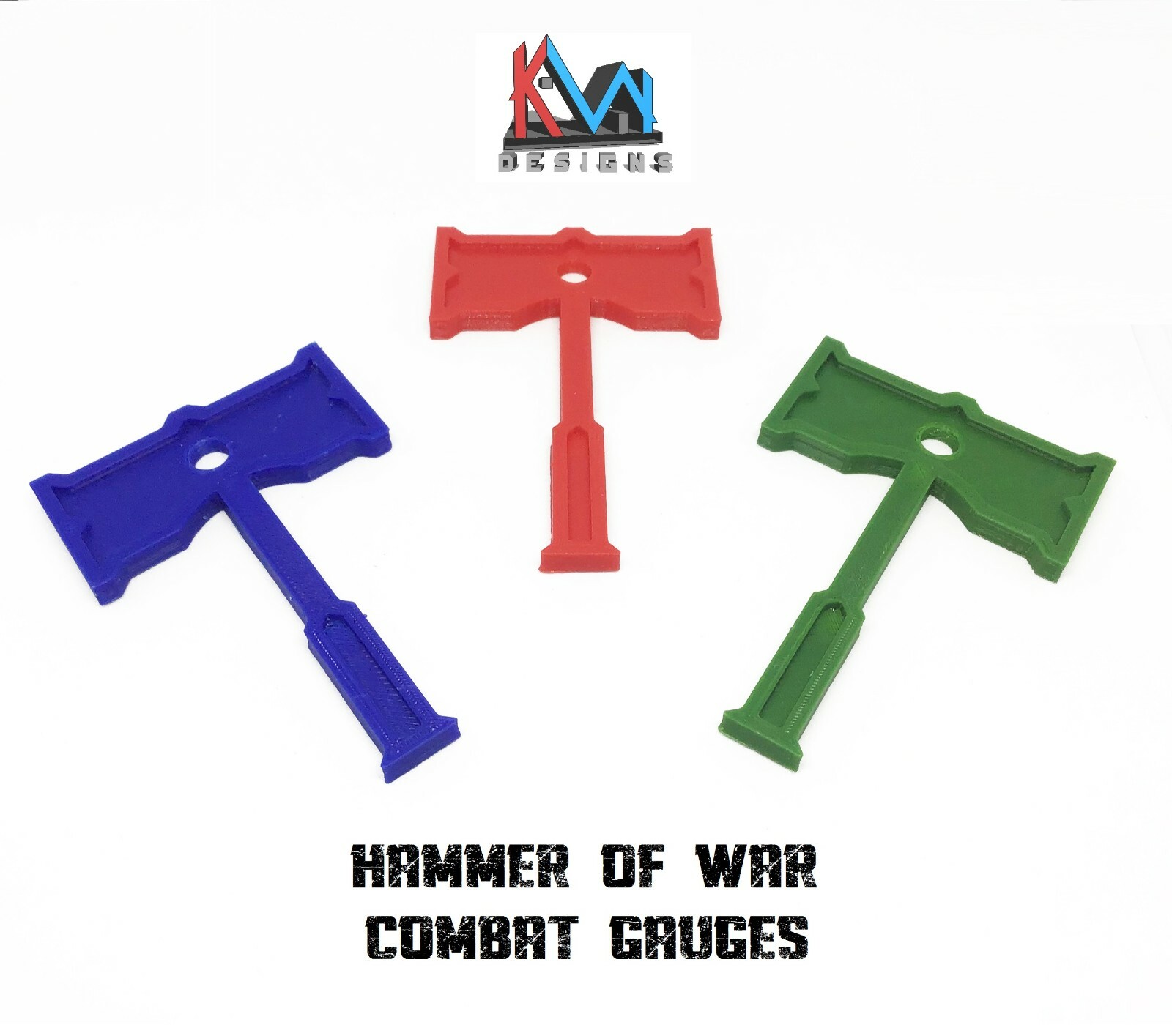 3D Printed - Hammer of War Combat Gauge Ruler