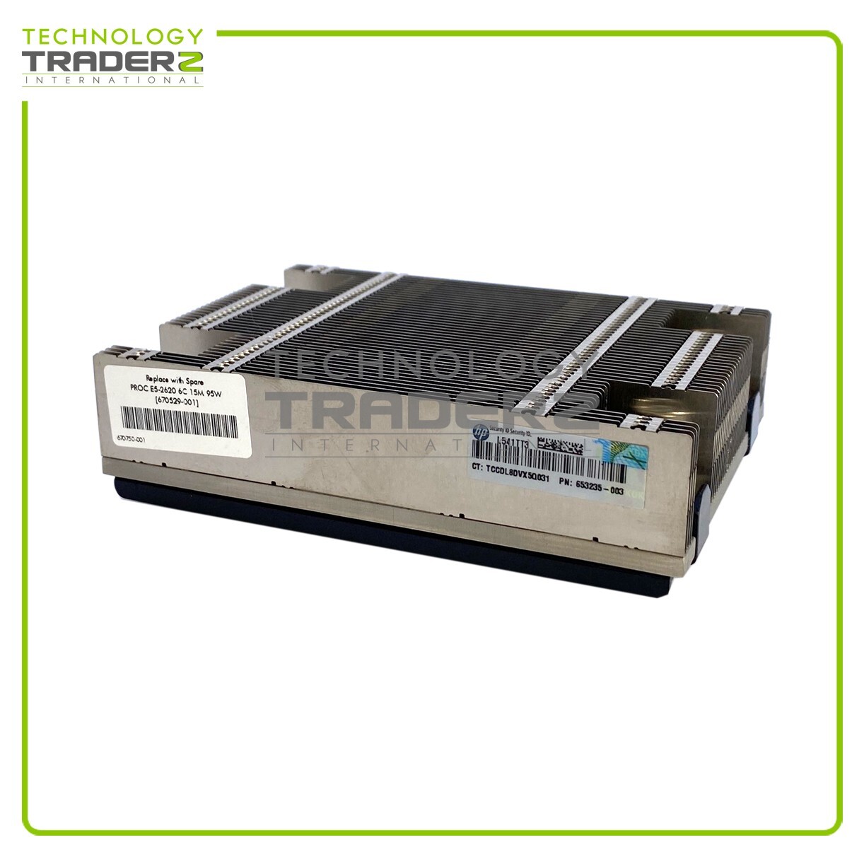 LOT OF 2 734040-001 HP ProLiant DL360P G8 Heatsink 653235-003 670529-001