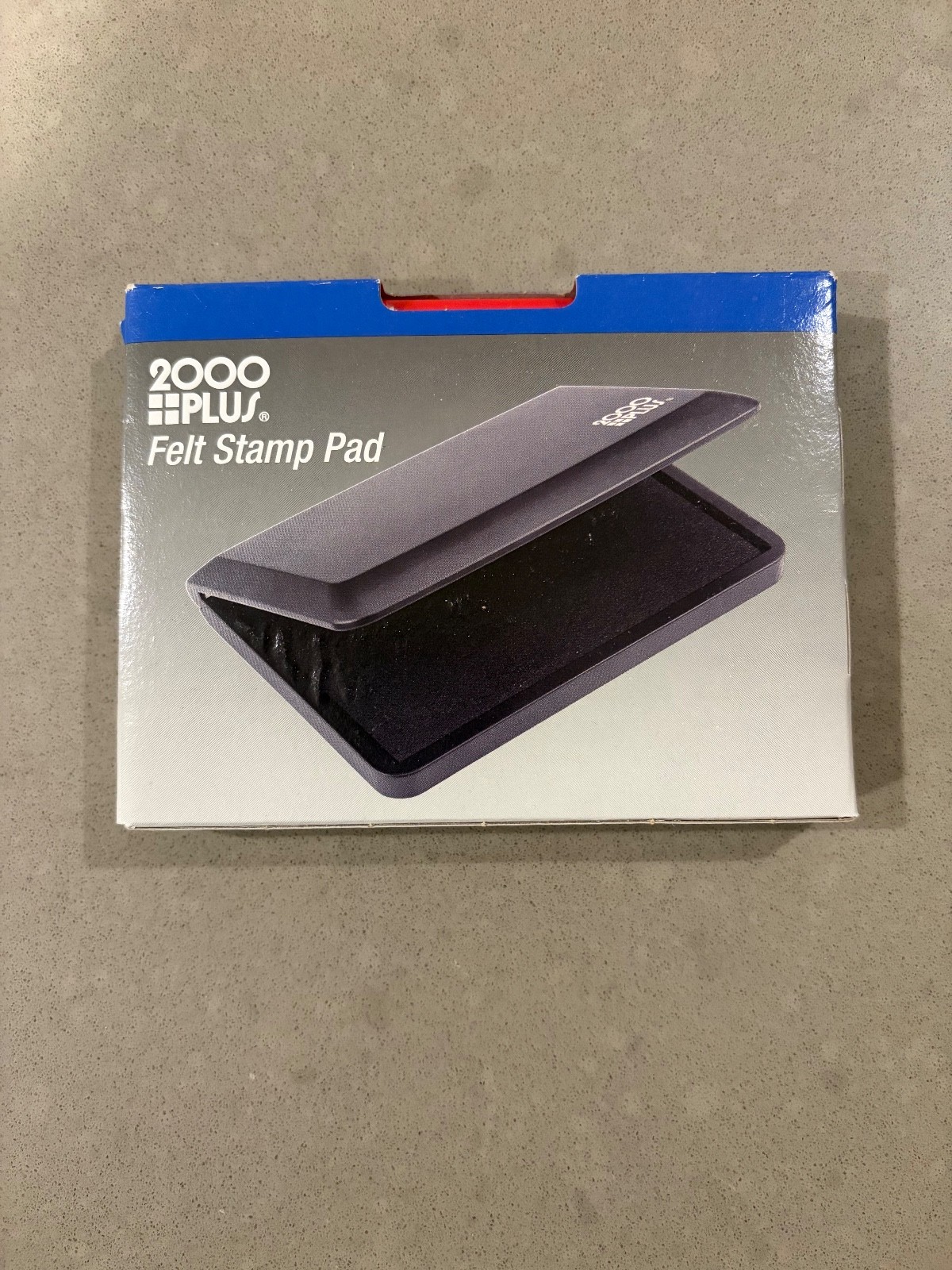 COSCO 2000 PLUS One-Color Felt Stamp Pad, #1, 4.25" x 2.75", Red