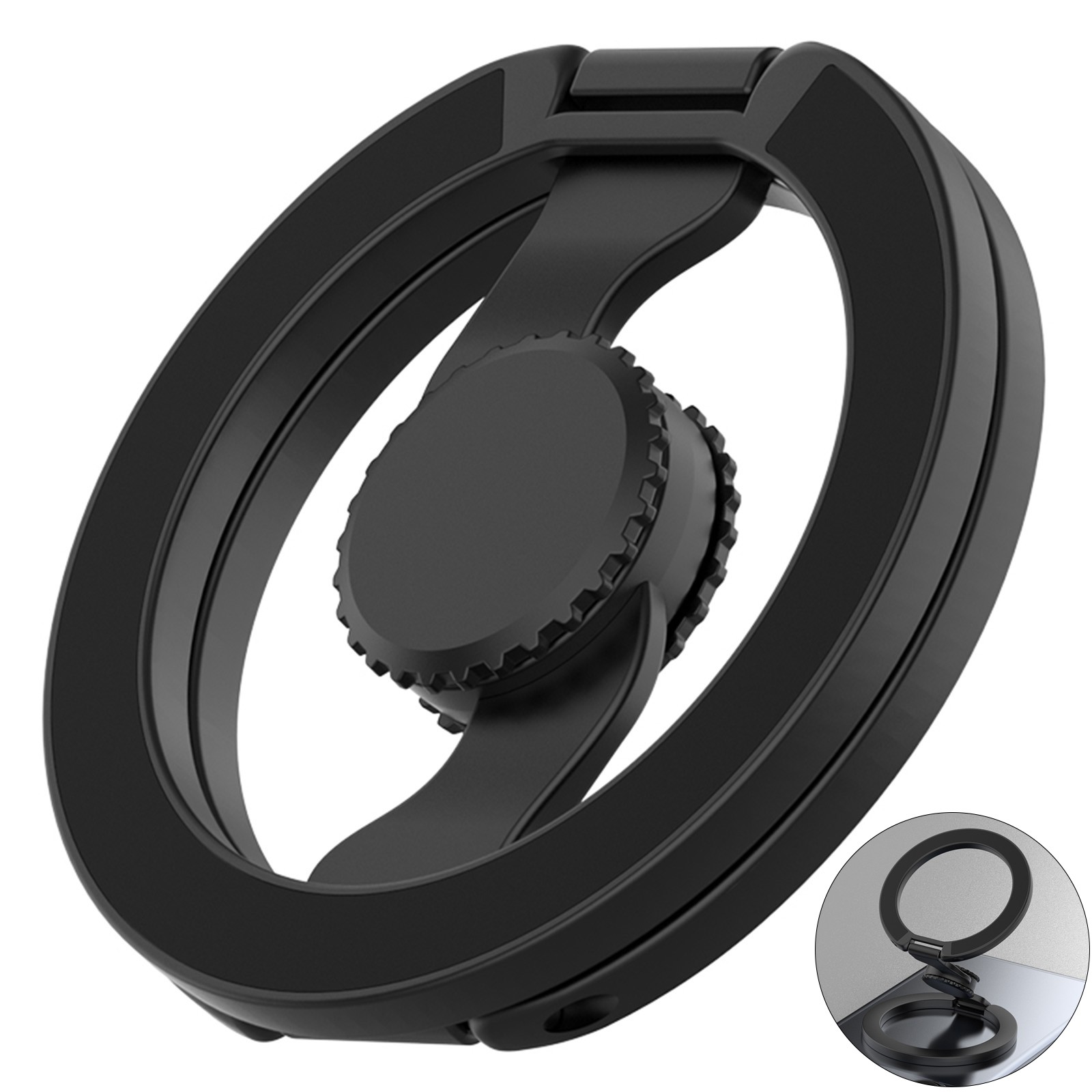 Magnetic Phone Ring Holder with Mag Safe Double Adjustable Finger Ring Grip