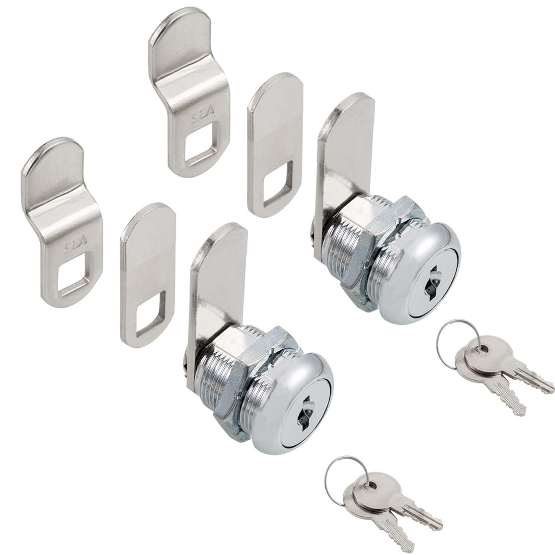 Cabinet Cam Locks Keyed Alike, 5/8” Cylinder Cam Locks for Tool Box RV Compar...