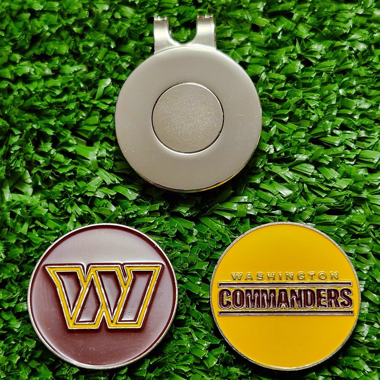 NFL Washington Commanders Golf Ball Marker with Magnetic Hat Clip New