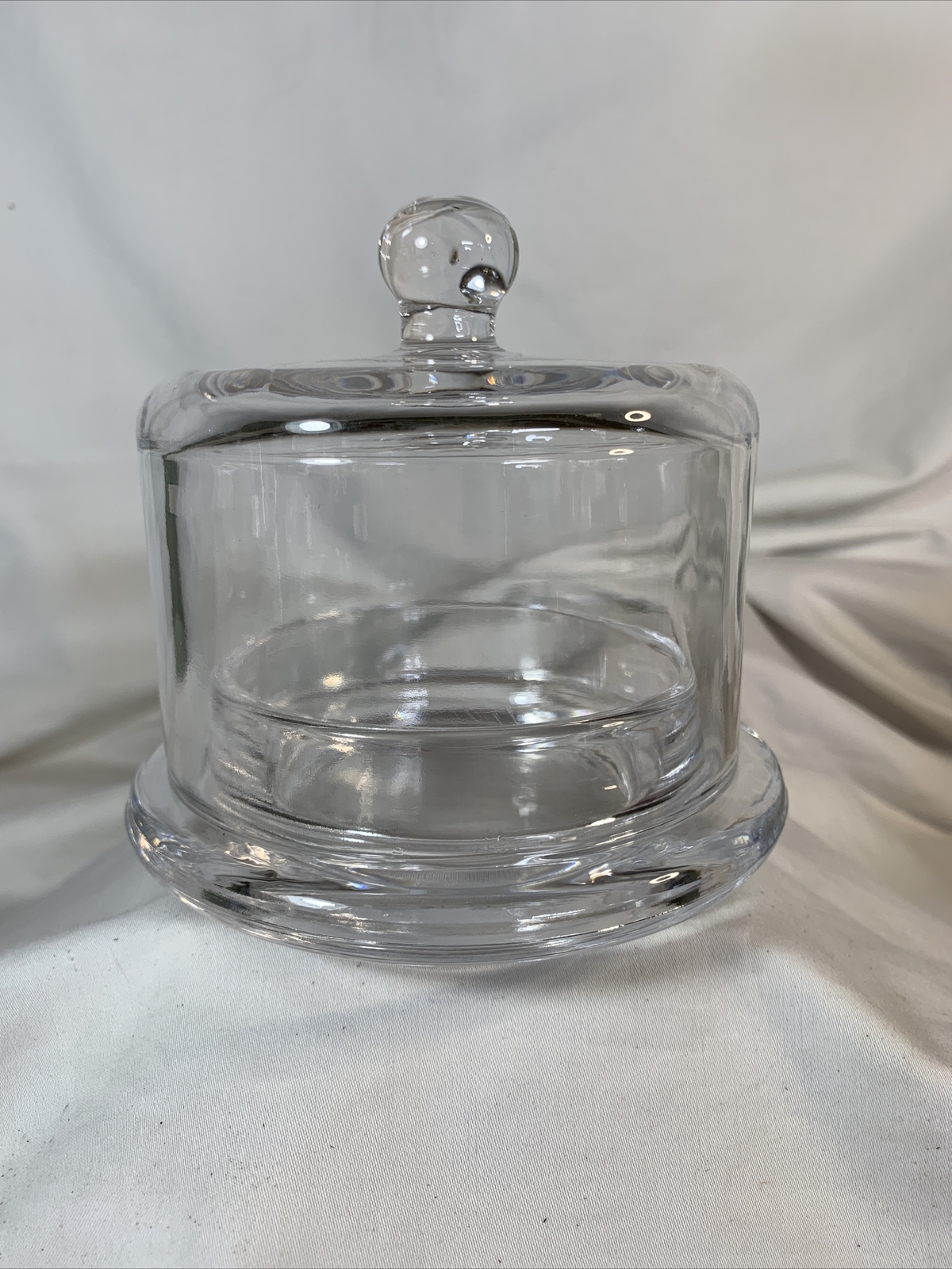 Clear ~ Round Covered Dish 3.5" Tall ~ CH-8950