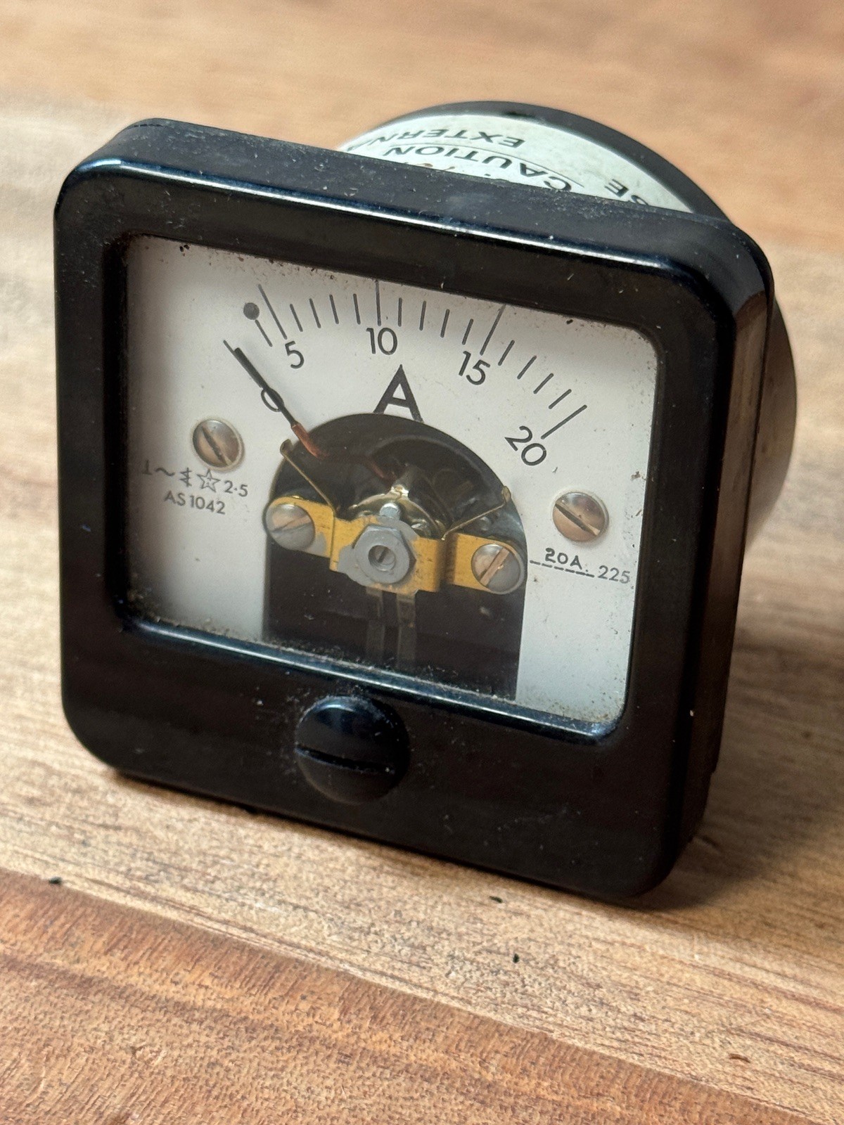 Vintage *Unused Surplus* 1980 Ex-Military PATON AS1042 20A Ammeter Gauge