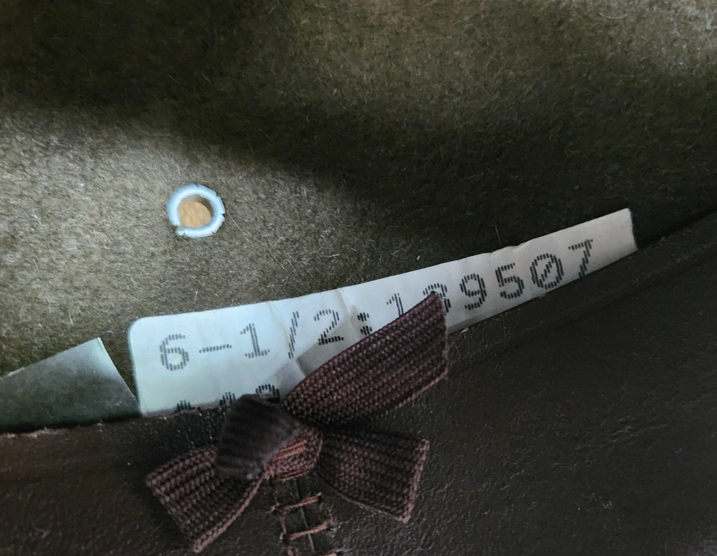 US Military Drill Sergeant Hat Service Size 6 1/2 - Nice Condition