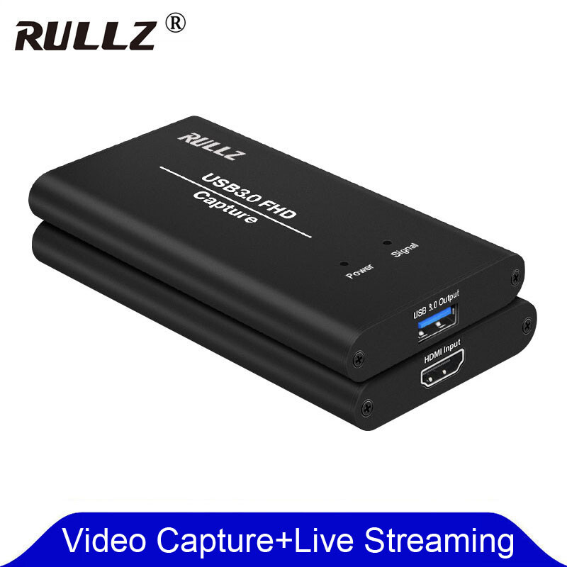 Full HD Video Capture Card HDMI to USB 3.0 Game Recording Box OBS Live Streaming