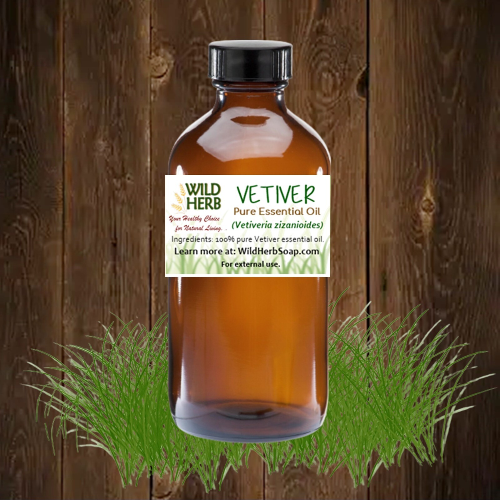 VETIVER ORGANIC ESSENTIAL OIL | Therapeutic Topical Grade| .5 oz & up USA Seller