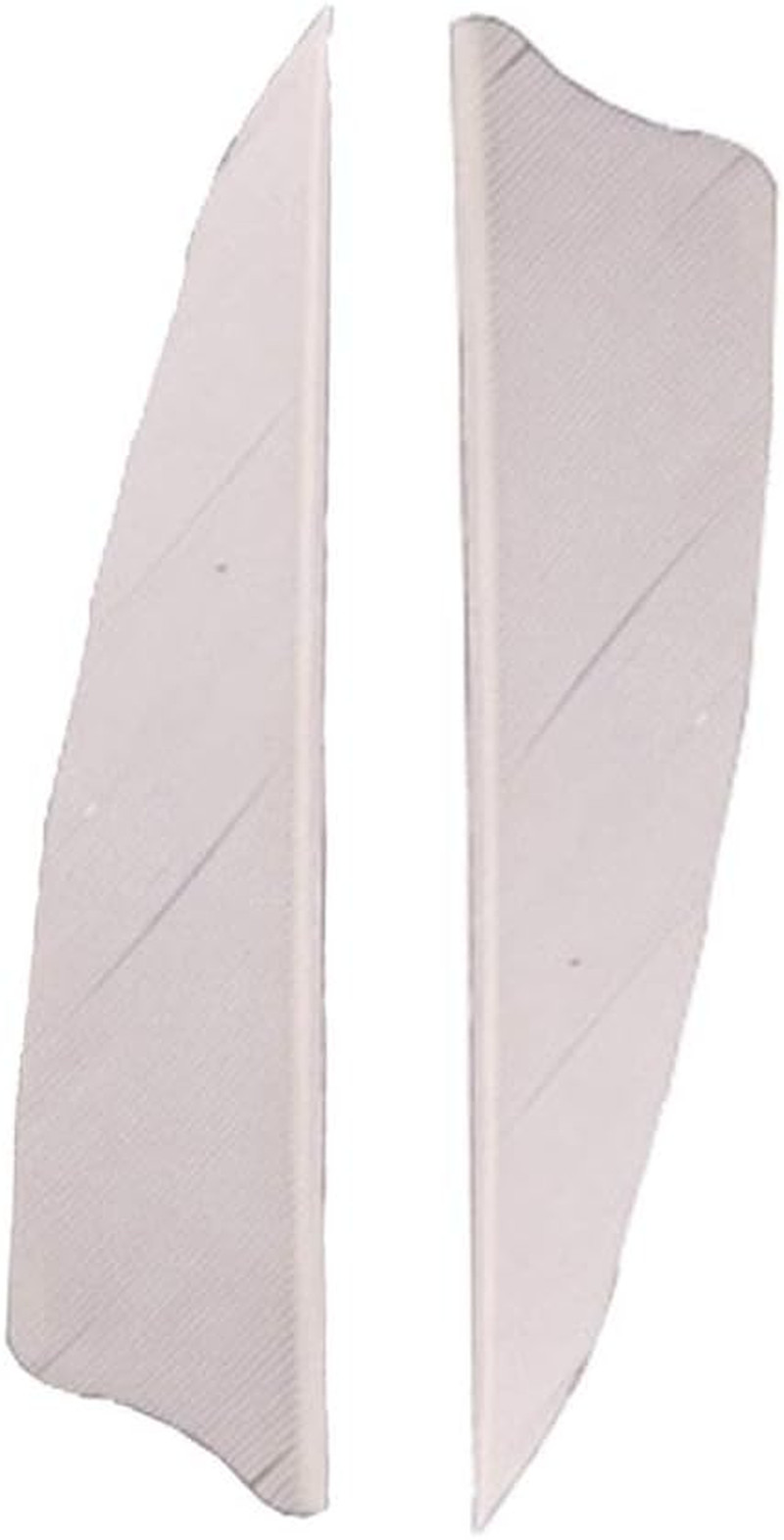50 Pcs Turkey Feather Fletching 3 Inch Right Wing Arrow Feathers Vanes(White)