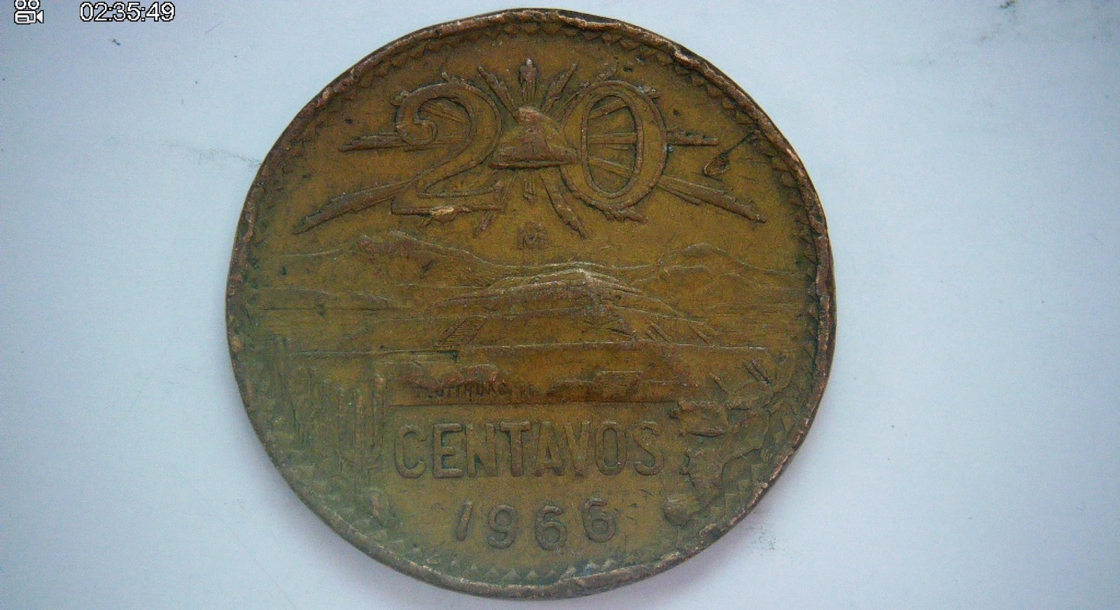Mexico 1966 5 Centesimi Maximilian I (Second Mexican Empire) 5 Centesimi Coin
