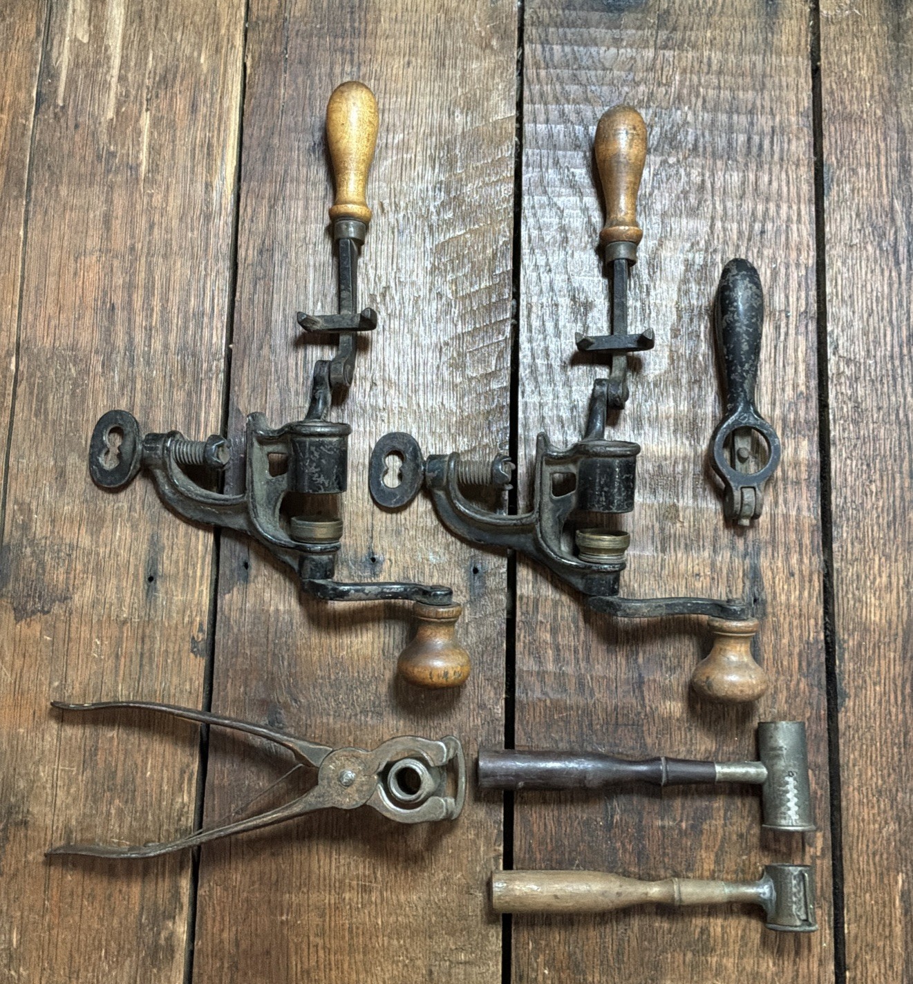 Antique Lot 12 Gauge Shot Gun Cartridge Creaser, Crimper, Powder Dram, 1800’s