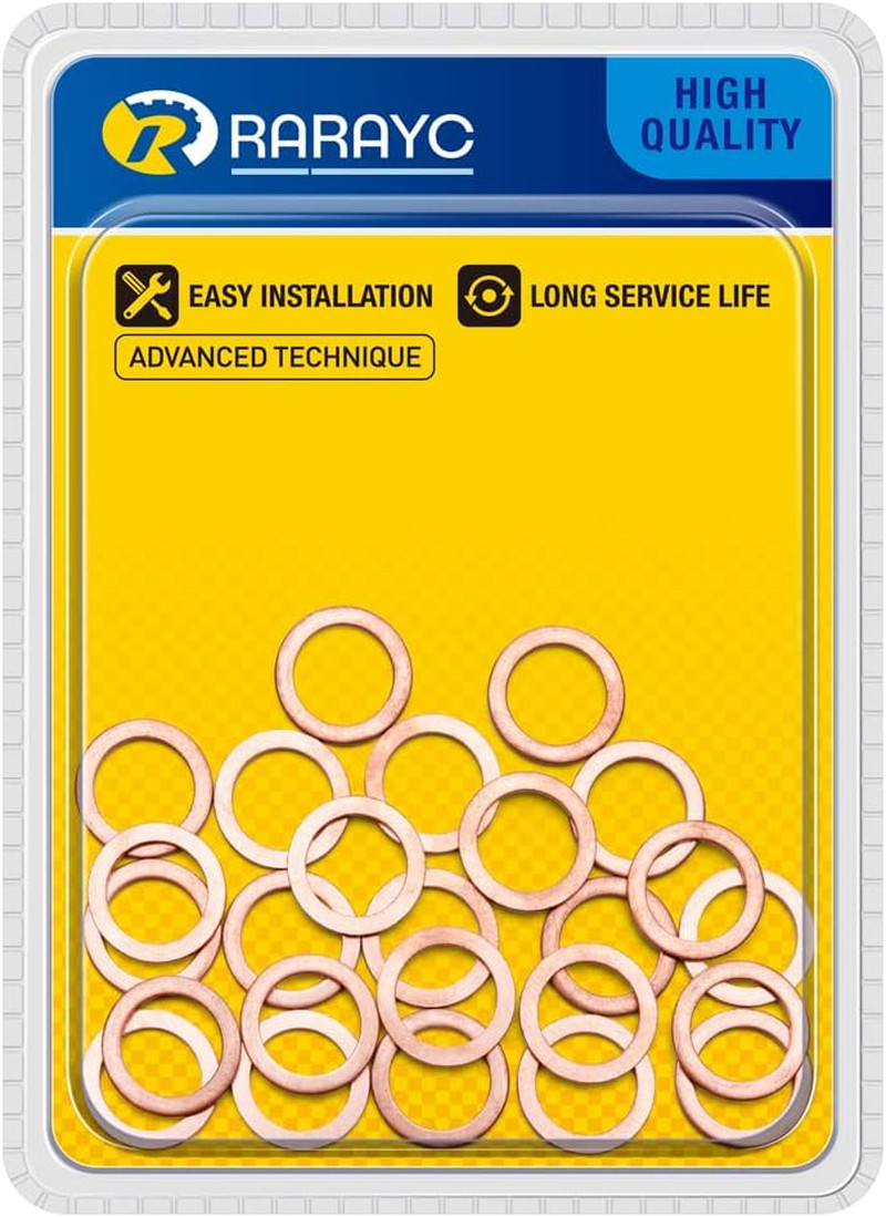 25 Pcs Oil Drain Plug Gasket Crush Washer Seals 14MM Compatible with Mercedes Be