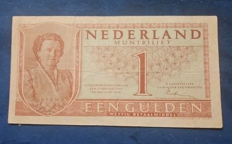 Banknote Netherlands 1 Gulden 1949 P72