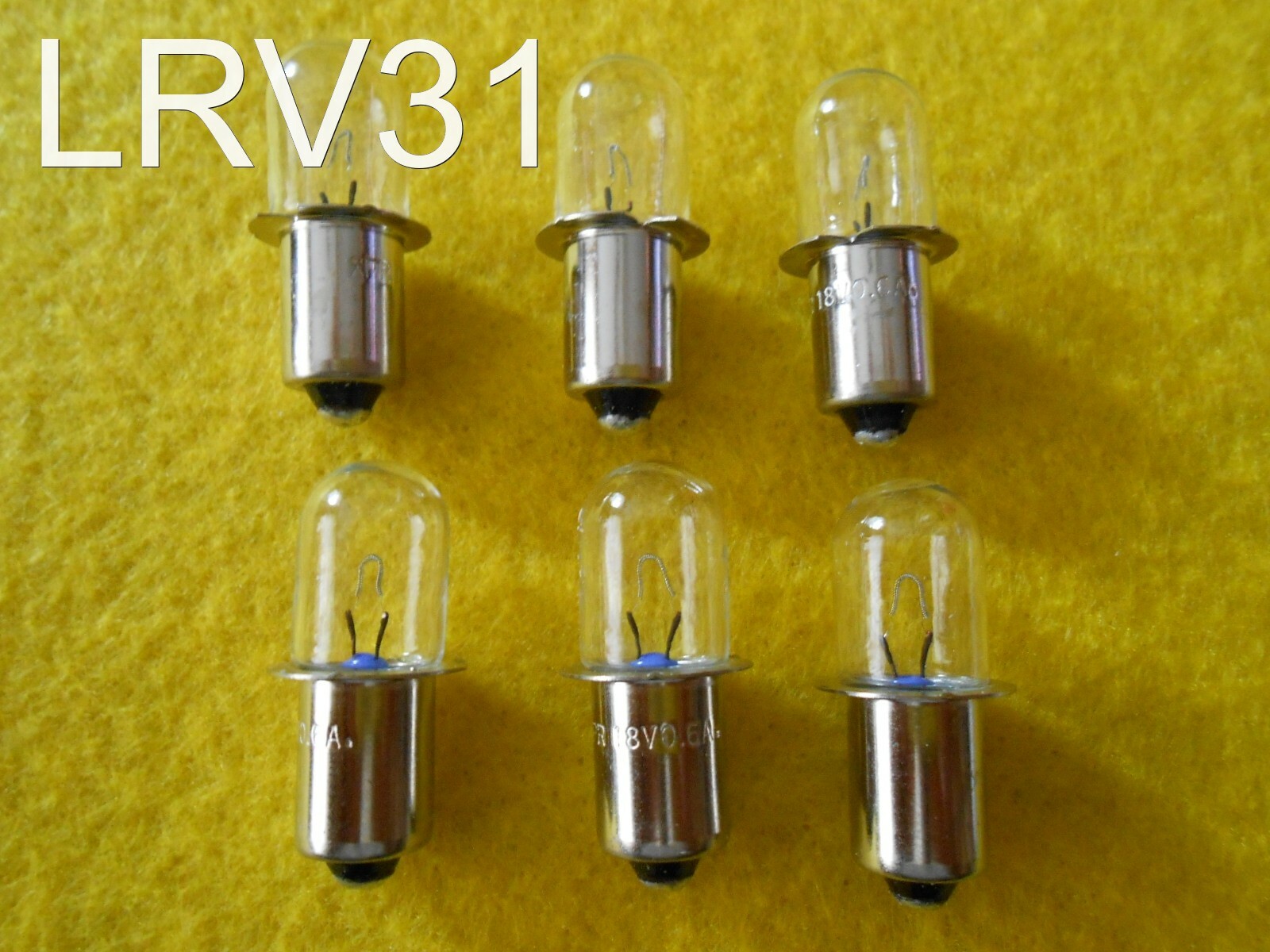(6) DEWALT 18v VOLT Real Xenon Replacement Flashlight Bulb DW908 - DW919 - DC509