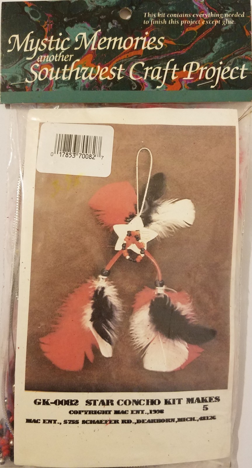 Star Concho Mystic Memories Southwest Western Craft Project Kit Mac Enterprises
