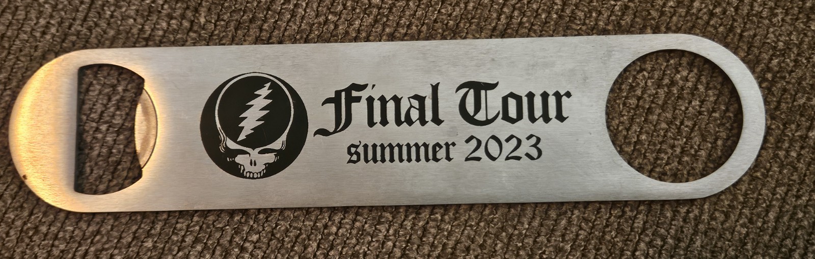 Dead & Company Final Tour 2023 Steel Bottle Opener Beer Drink Accessory RARE!💀⚡