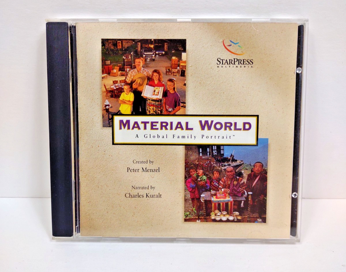 1994 Material World A Global Family Portrait CD-Rom StarPress Windows MAC