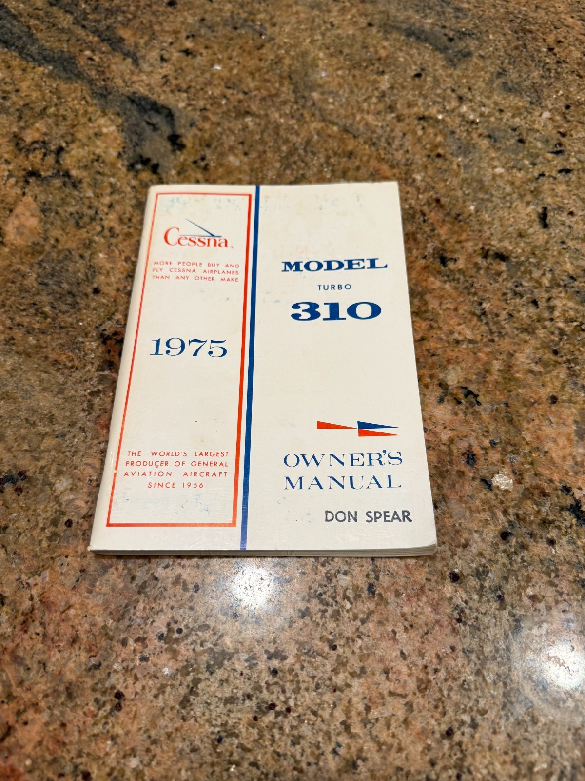 Vintage Cessna 1975 Model 310 TURBO  Owner's Manual