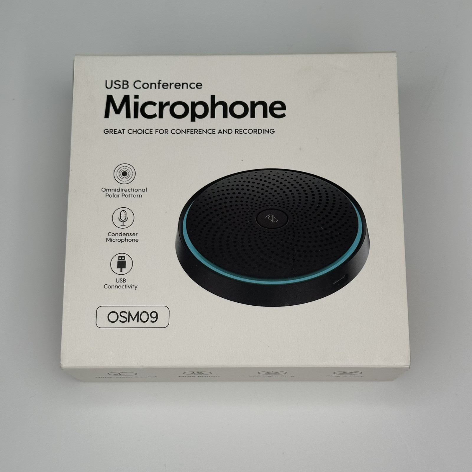 Omnidirectional USB-C Microphone | Mute Button | OSMO9 | NEW