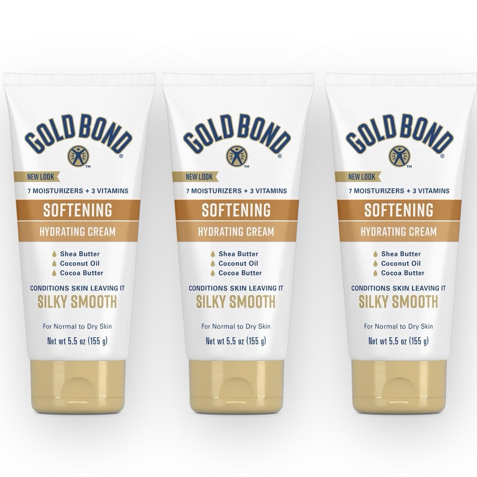 Gold Bond (x3) Softening Hydrating Cream Shea Butter Dry Skin 5.5oz DISCONTINUED