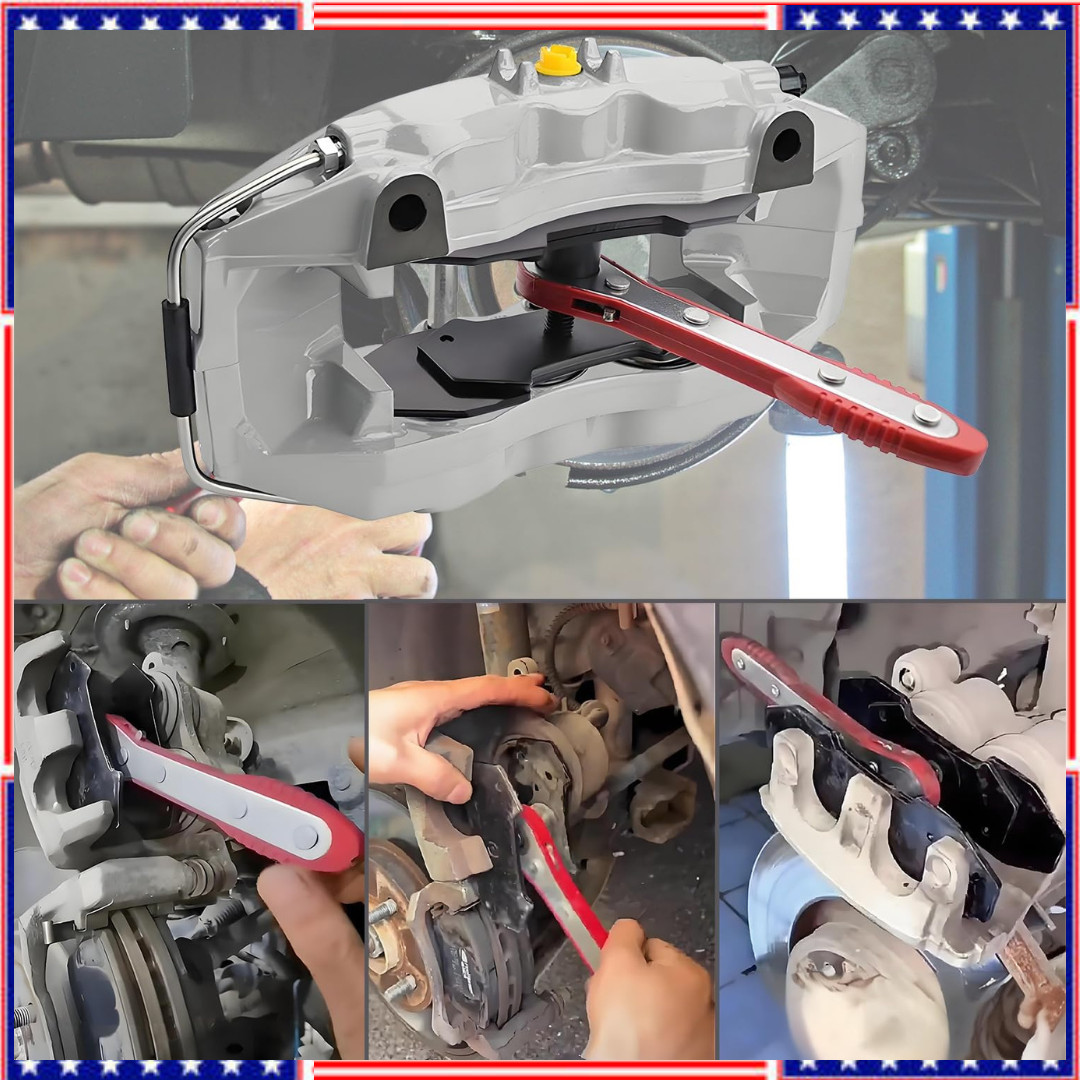 Brake Caliper Press Tool, Car Ratcheting Brake Caliper Piston Spreader Press Too