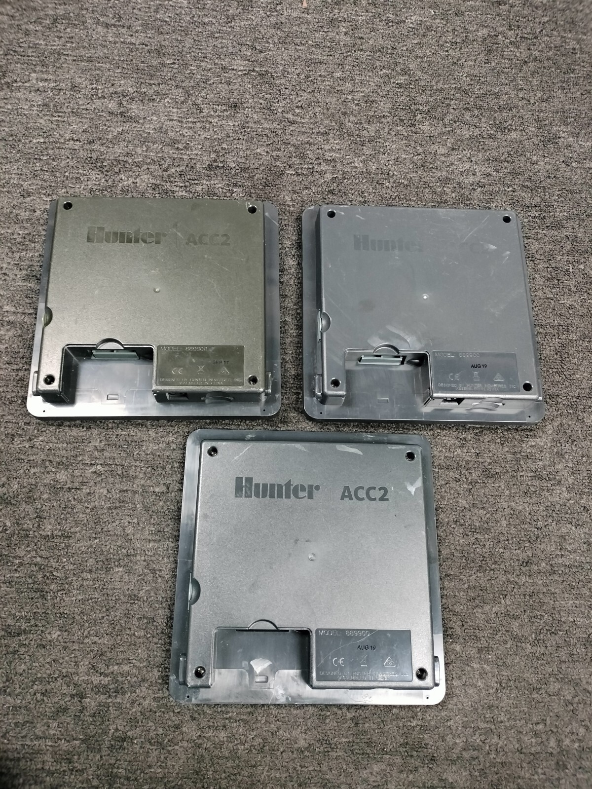 (LOT OF 3) Hunter ACC2 Sprinkler Timer Controller Panel (889900)*READ DESC*