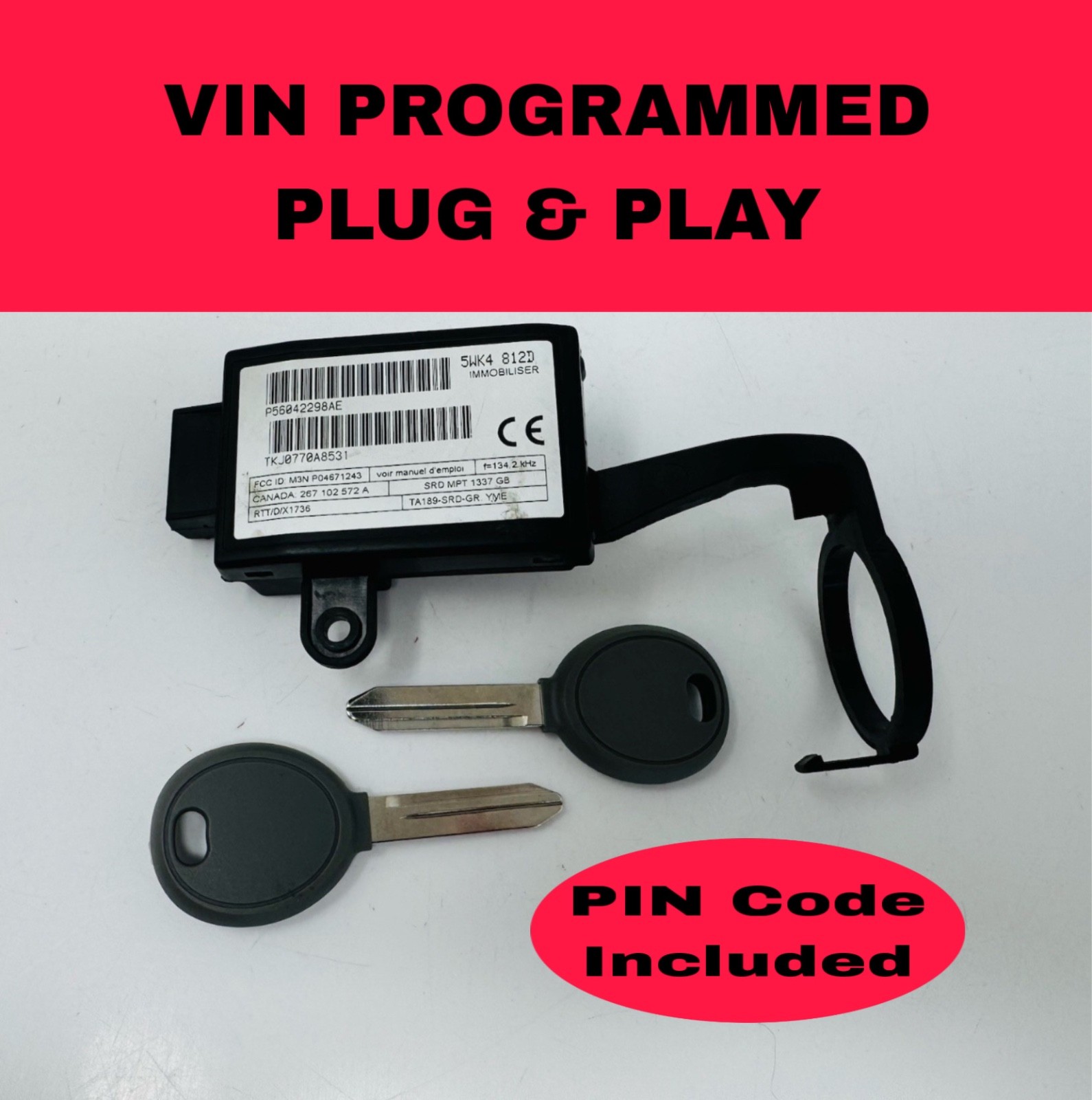 1999-2004 Jeep Grand Cherokee 01-03 Caravan Immobilizer P56042298AE Plug & Play