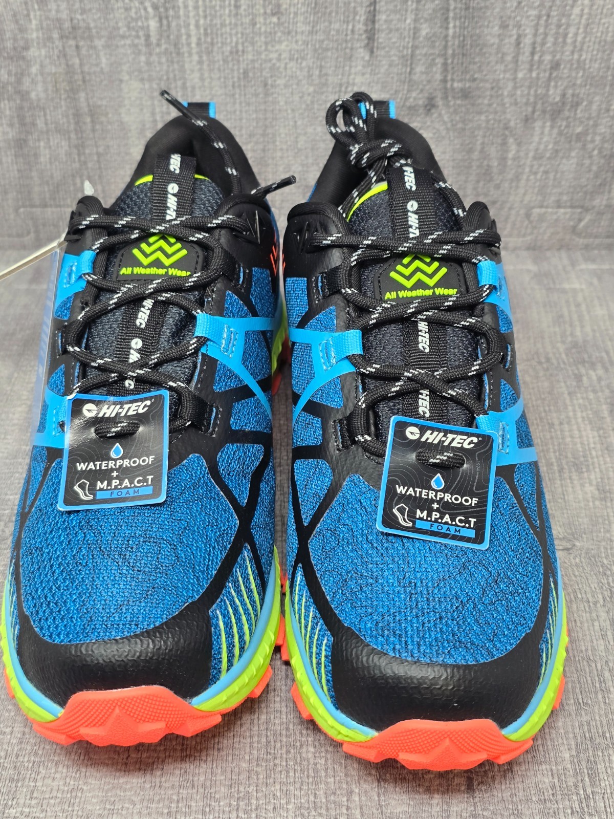 Hi-Tec Mauna Hiker WP Hiking Shoes Mens Size 8M 41 Blue CH80104M-LM NEW w TAGS