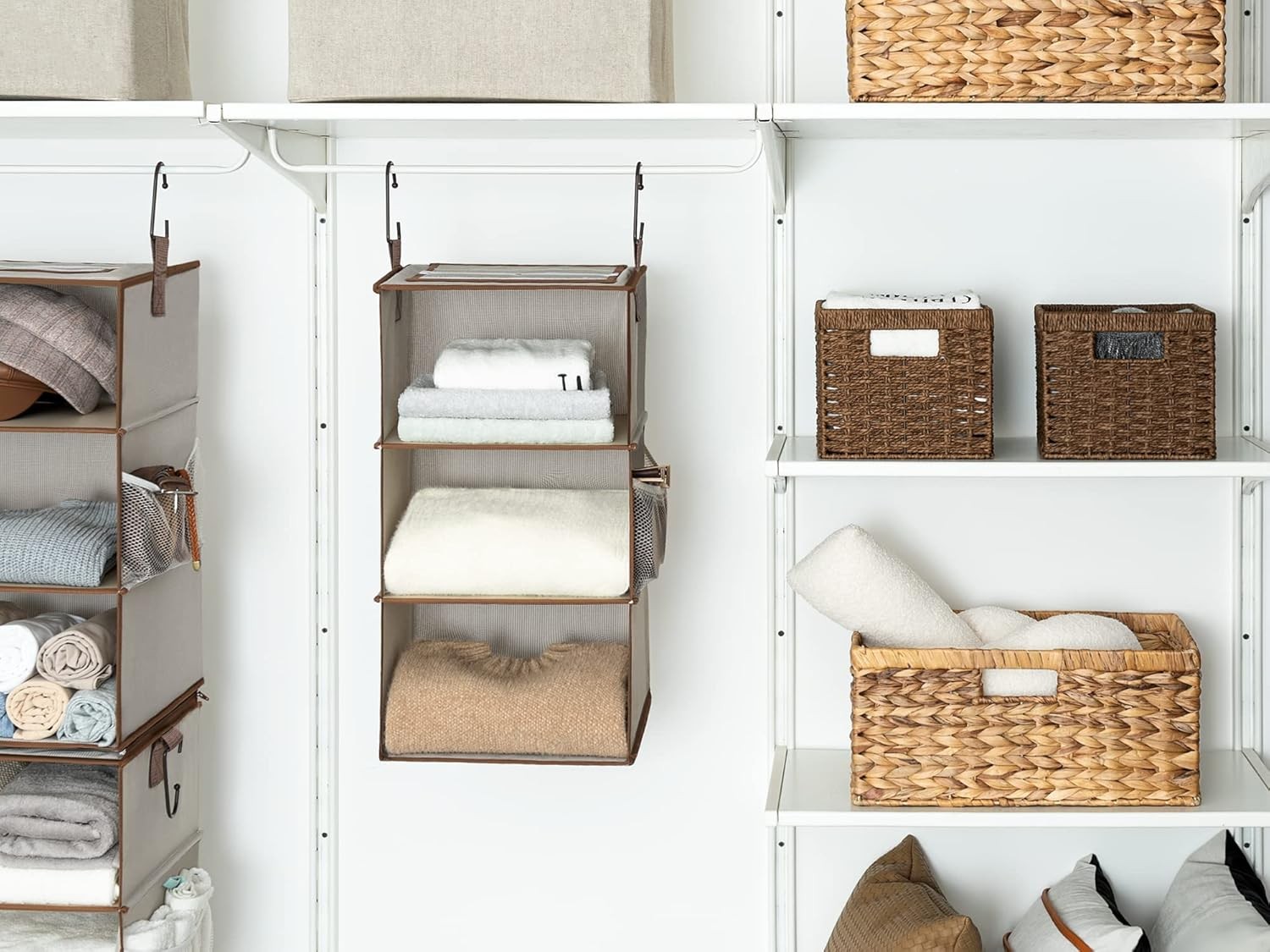 Large Rectangular Wicker Basket, Water Hyacinth Storage Basket