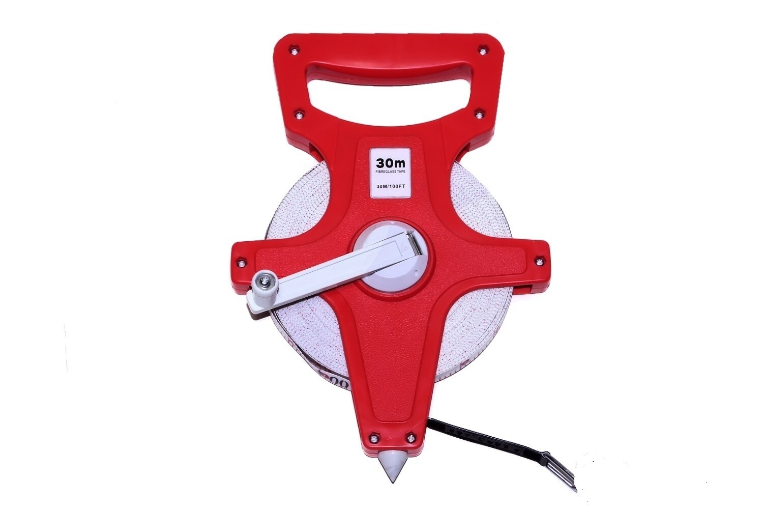 100 Foot Fiberglass Measuring Tape Measure Reel — Landscaping Building Surveying